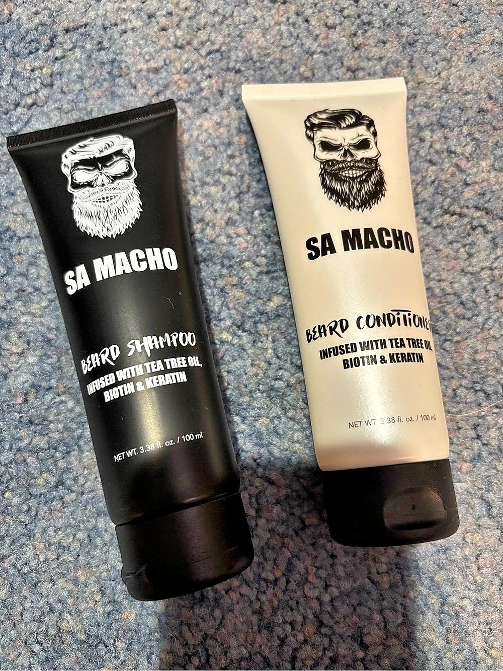 SA Macho Beard Shampoo and Beard Conditioner Beard Care Set NWT